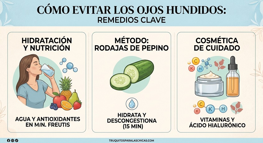 3 Remedios Clave para los Ojos Hundidos