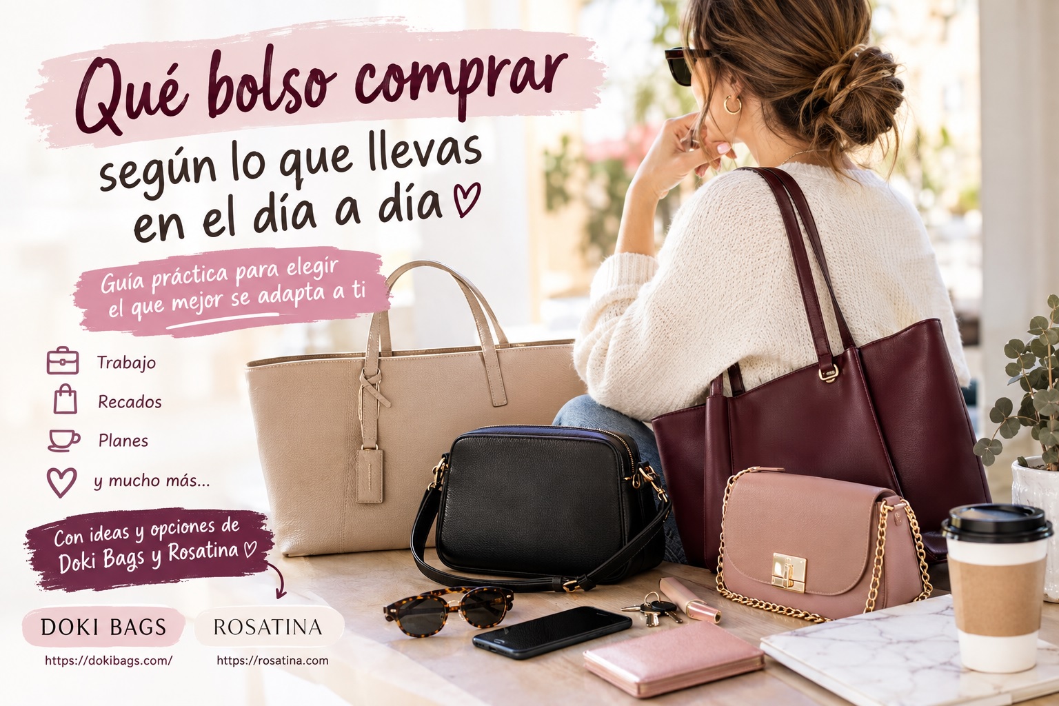 Qué bolso comprar según lo que llevas en el día a día